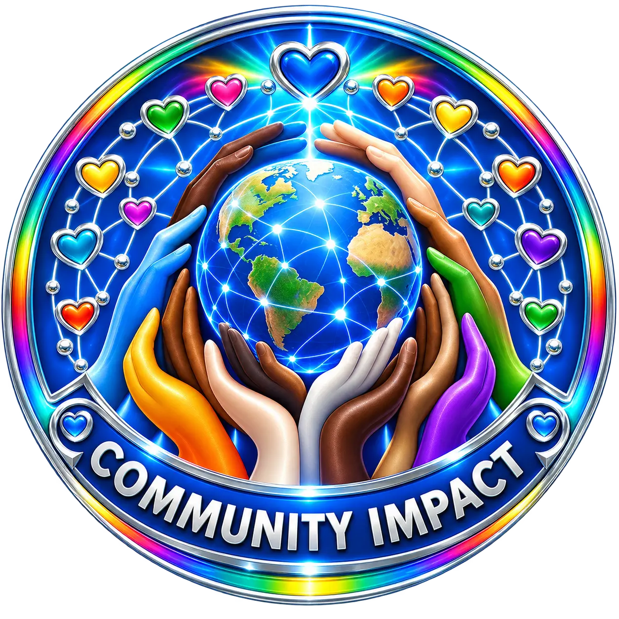 OneWorldz Community Impact emblem